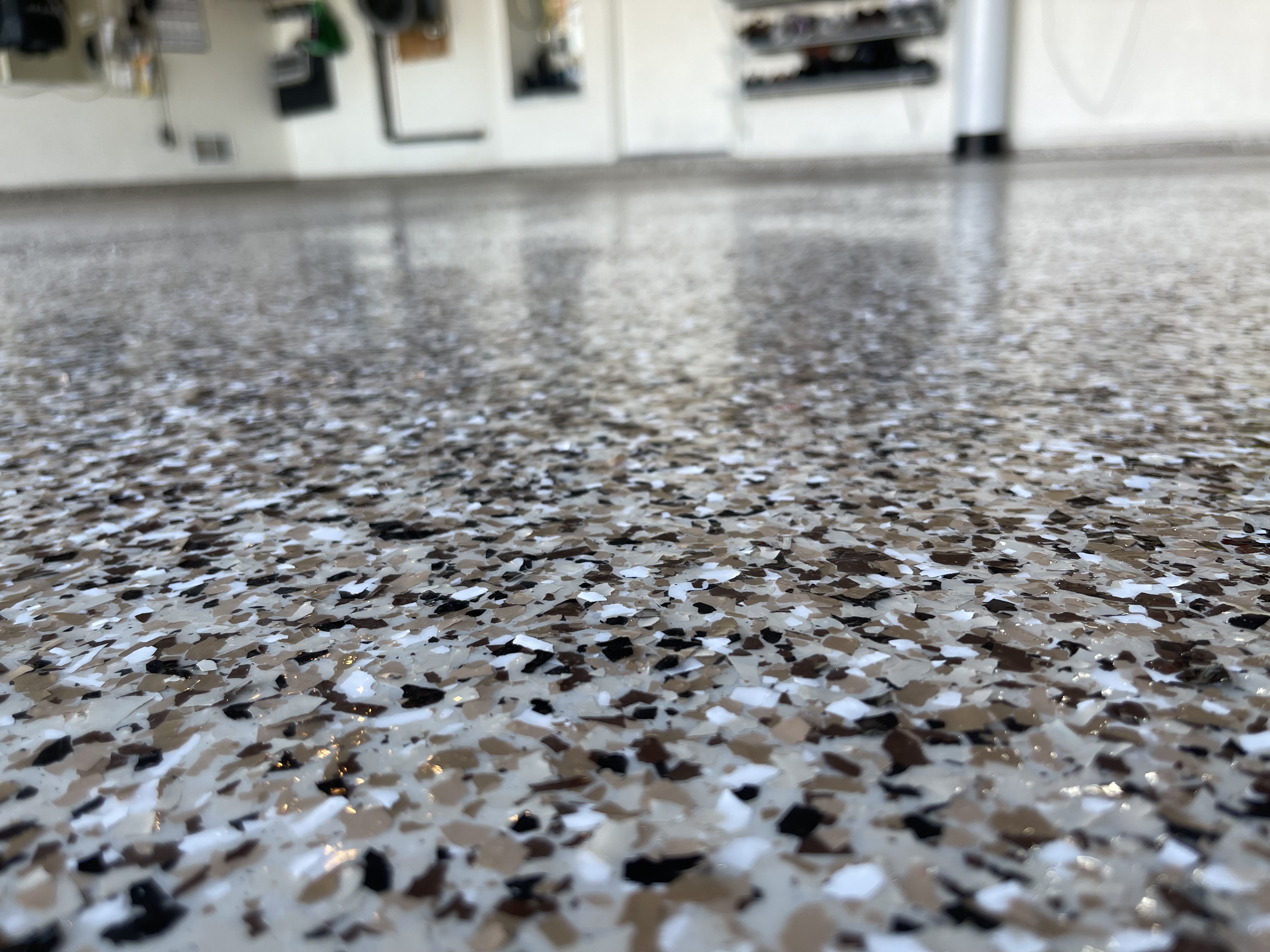 Top Quality 3 Car garage Polyaspartic Coating performed in Tucson, AZ